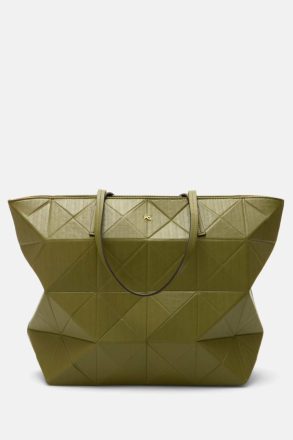 Green Women Origami Zipped Shoulder Bag Shoulder Bags Purificacion Garci