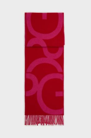Gutenberg Wool Scarf Women Purificacion Garci Red/Fucsia Scarves