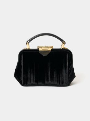 Handbags Cambridge Satchel The Mini Sophie - Black Velvet Women