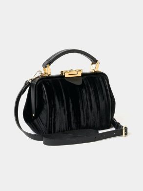 Handbags Cambridge Satchel The Mini Sophie - Black Velvet Women - Image 3