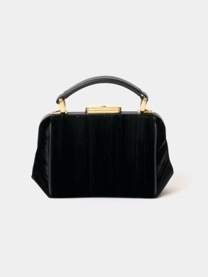 Handbags Cambridge Satchel The Mini Sophie - Black Velvet Women - Image 4