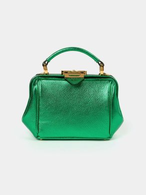 Handbags Cambridge Satchel The Mini Sophie - Wicked Green Metallic Women