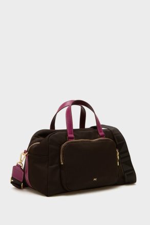 Handbags Purificacion Garci Nylon Crossbody Bag Dark Brown Women - Image 2