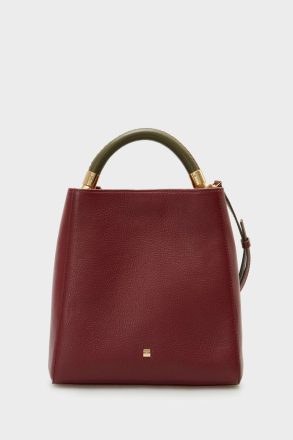 Handbags Purificacion Garci Women Burgundy Samburu Bucket Bag - Image 4
