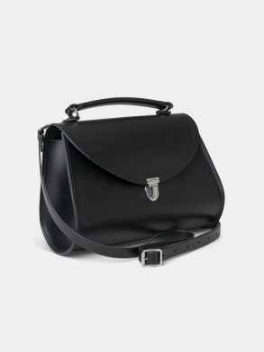 Handbags The Poppy -Black Women Cambridge Satchel - Image 2