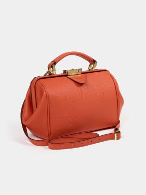 Handbags The Sophie -Tangerine Calf Grain Cambridge Satchel Women - Image 5