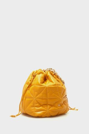 Homenaje Acolchado Bucket Bag Shoulder Bags Purificacion Garci Women Yellow - Image 2