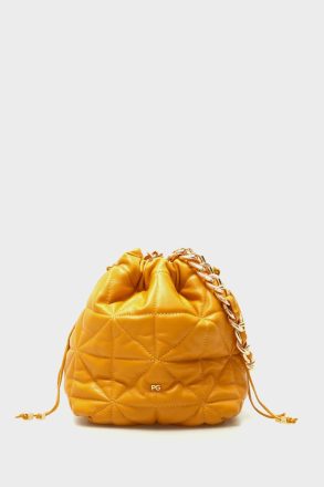 Homenaje Acolchado Bucket Bag Shoulder Bags Purificacion Garci Women Yellow