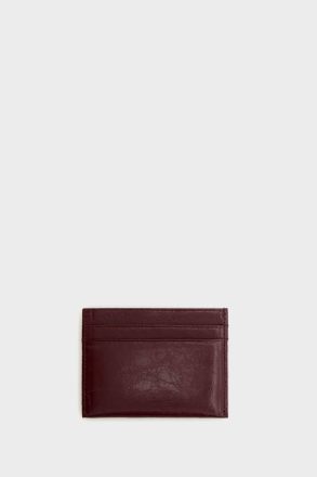 Homenaje Acolchado Card Holder Purificacion Garci Women Burgundy Card Holders And Coin Purses - Image 3