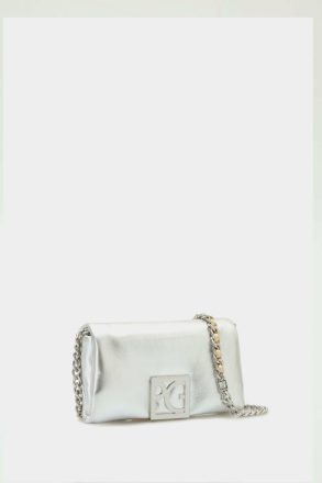 Homenaje Acolchado Clutch Purificacion Garci Evening Women Silver - Image 2