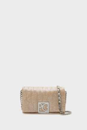 Homenaje Acolchado Clutch Purificacion Garci Women Crossbody Bags Silver