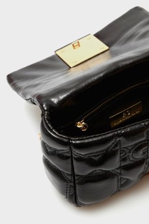 Homenaje Acolchado Cross Body Bag Black Women Shoulder Bags Purificacion Garci - Image 3