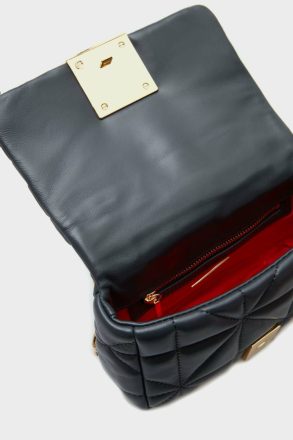 Homenaje Acolchado Cross Body Bag Shoulder Bags Women Navy Purificacion Garci - Image 3