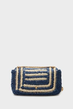 Homenaje Acolchado Crossbody Bag Navy Shoulder Bags Purificacion Garci Women - Image 4