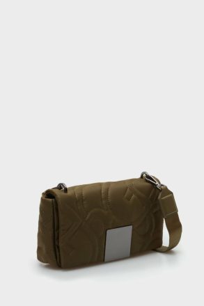 Homenaje Acolchado Crossbody Bag Purificacion Garci Khaki Women Shoulder Bags - Image 2