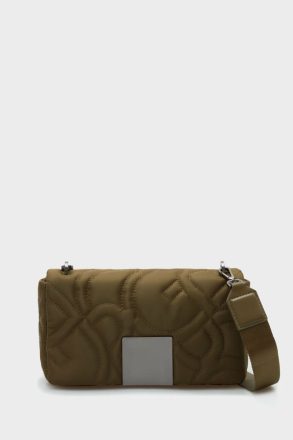 Homenaje Acolchado Crossbody Bag Purificacion Garci Khaki Women Shoulder Bags