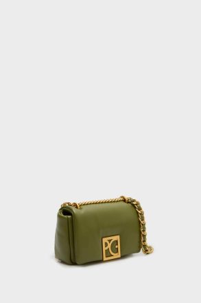 Homenaje Acolchado Crossbody Bag Shoulder Bags Women Light Khaki Green Purificacion Garci - Image 2