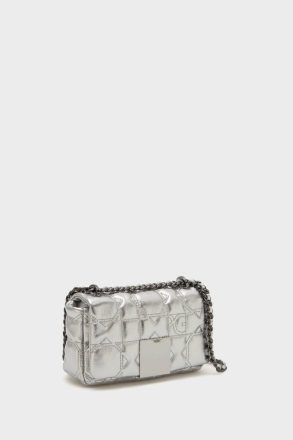 Homenaje Acolchado Crossbody Bag Women Shoulder Bags Purificacion Garci Silver - Image 2