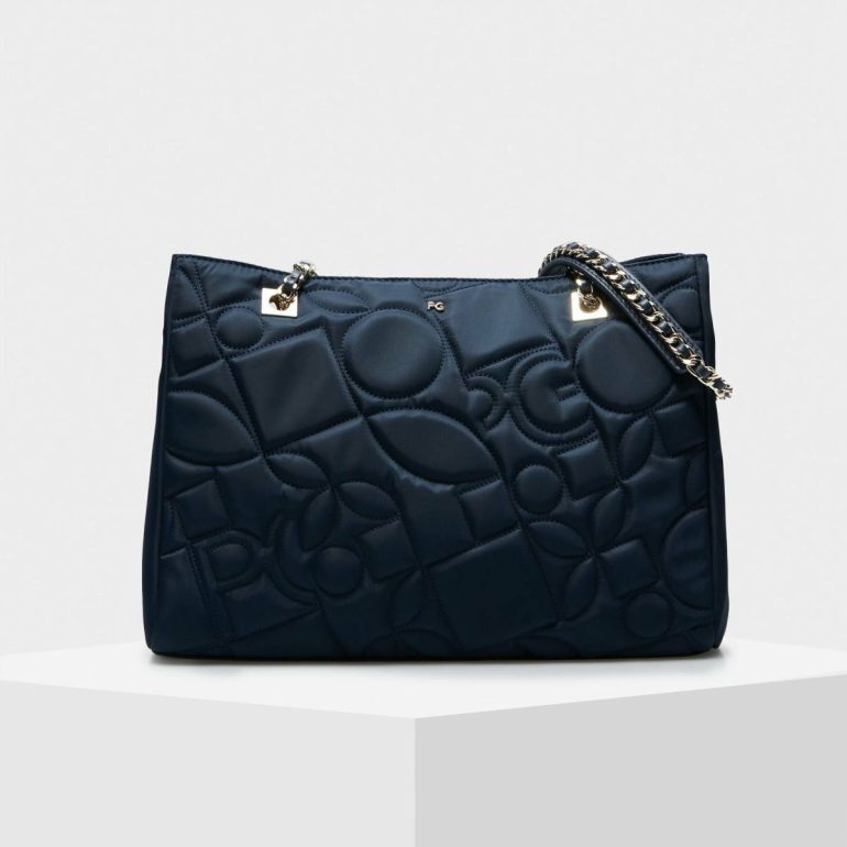 Homenaje Acolchado Shoulder Bag Navy Shoulder Bags Women Purificacion Garci - Image 4