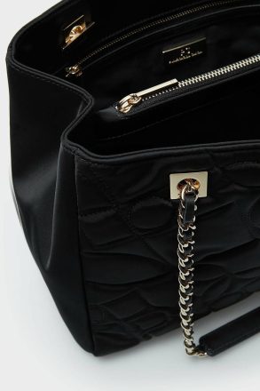 Homenaje Acolchado Shoulder Bag Purificacion Garci Women Black Shoulder Bags - Image 3