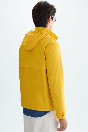 Hooded Technical Nylon Jacket Yellow Purificacion Garci Outerwear Men - Image 3