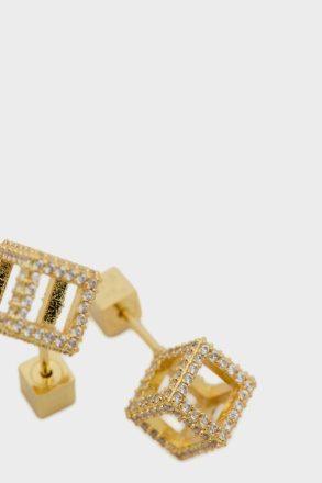 Icons Euler Earrings Gold/Crystal Women Purificacion Garci - Image 2