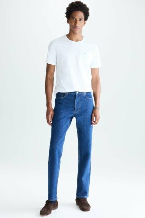 Indigo Blue Regular Fit Jeans Men Purificacion Garci Trousers - Image 4