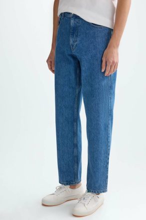 Indigo Blue Trousers Purificacion Garci Men Relaxed Fit Jeans