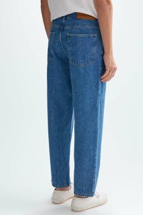 Indigo Blue Trousers Purificacion Garci Men Relaxed Fit Jeans - Image 3