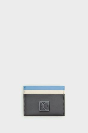 Iron Grey Women Card Holders And Coin Purses Purificacion Garci Homenaje Acolchado Leather Card Holder