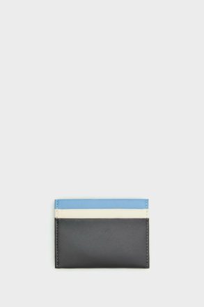 Iron Grey Women Card Holders And Coin Purses Purificacion Garci Homenaje Acolchado Leather Card Holder - Image 3
