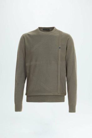 Khaki Origami Pima Cotton Sweater Men Purificacion Garci Sweatshirts - Image 5