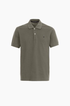Khaki Purificacion Garci Piqué Polo Shirt Men Polo Shirts - Image 5
