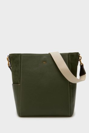 Khaki Purificacion Garci Shoulder Bags Combinación Única Shoulder Bag Women