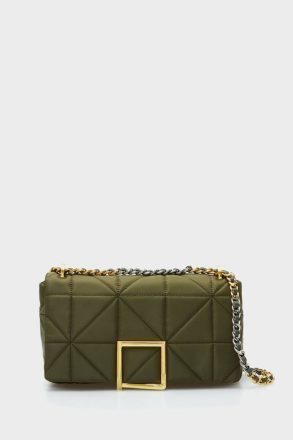 Khaki Purificacion Garci Shoulder Bags Homenaje Acolchado Cross Body Bag Women
