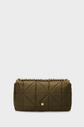 Khaki Purificacion Garci Shoulder Bags Homenaje Acolchado Cross Body Bag Women - Image 3