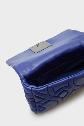 Klein Blue Women Purificacion Garci Homenaje Acolchado Crossbody Bag Shoulder Bags - Image 3