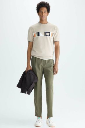 Knitwear Stone Men Purificacion Garci Cinta Pg Intarsia Knit T-Shirt - Image 4