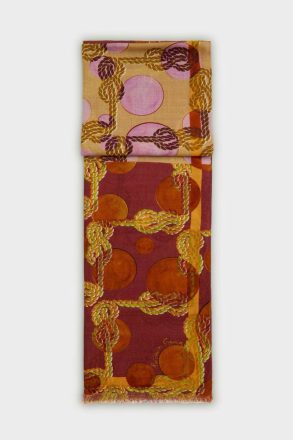 L8S Cabos Wool Scarf Scarves Purificacion Garci Women Teja/Rosa