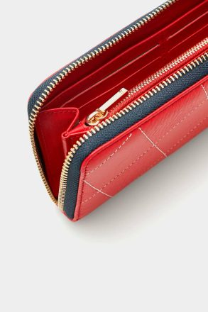 Large Wallets Combinación Única Zipped American Wallet Women Purificacion Garci Red - Image 2
