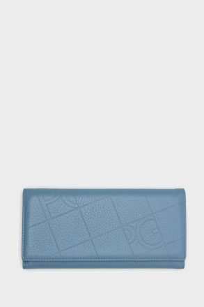 Large Wallets Purificacion Garci Combinación Única American Wallet With Detachable Coin Purse Women Sky Blue