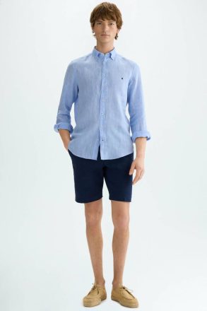 Linen Shirt Sky Blue Men Shirts Purificacion Garci - Image 4