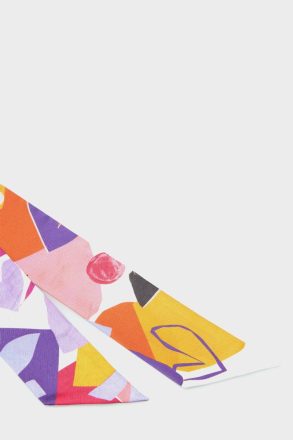 Lovers Silk Skinny Multicolor Scarves Purificacion Garci Women - Image 2