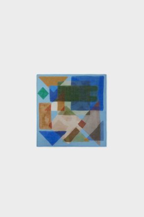 Men Blue/Taupe/Green Cubaloo Pocket Square Scarves Purificacion Garci