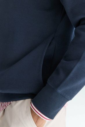 Men Navy Interlock Sweatshirt Purificacion Garci Swimwear - Image 5