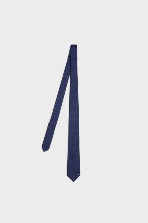 Men Purificacion Garci Blue/Multicolor Ties Mini Cubes Textured Silk Tie - Image 2