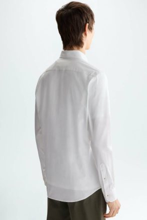 Men Purificacion Garci Shirts White Twill Shirt - Image 3