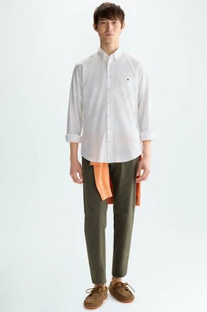 Men Purificacion Garci Shirts White Twill Shirt - Image 4
