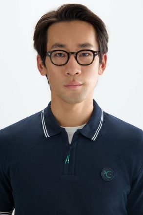 Men Purificacion Garci Stretch-Piqué Half-Zip Slim Fit Polo Shirt Polo Shirts Navy - Image 2