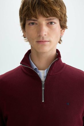 Men Purificacion Garci Swimwear Interlock Sweatshirt Burgundy - Image 2